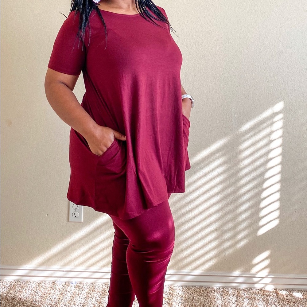 Dark Burgundy Plus Size
